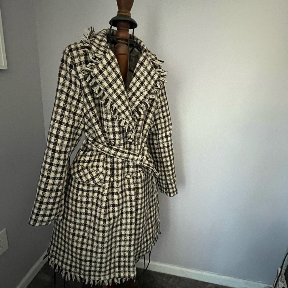 Grace Karin Elegant Cream Lined Coat